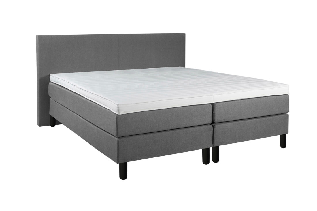 Boxspring Mrgenn Milos 8211 Grijs 8211 Compleet Luxe Set 8211 140x200cm