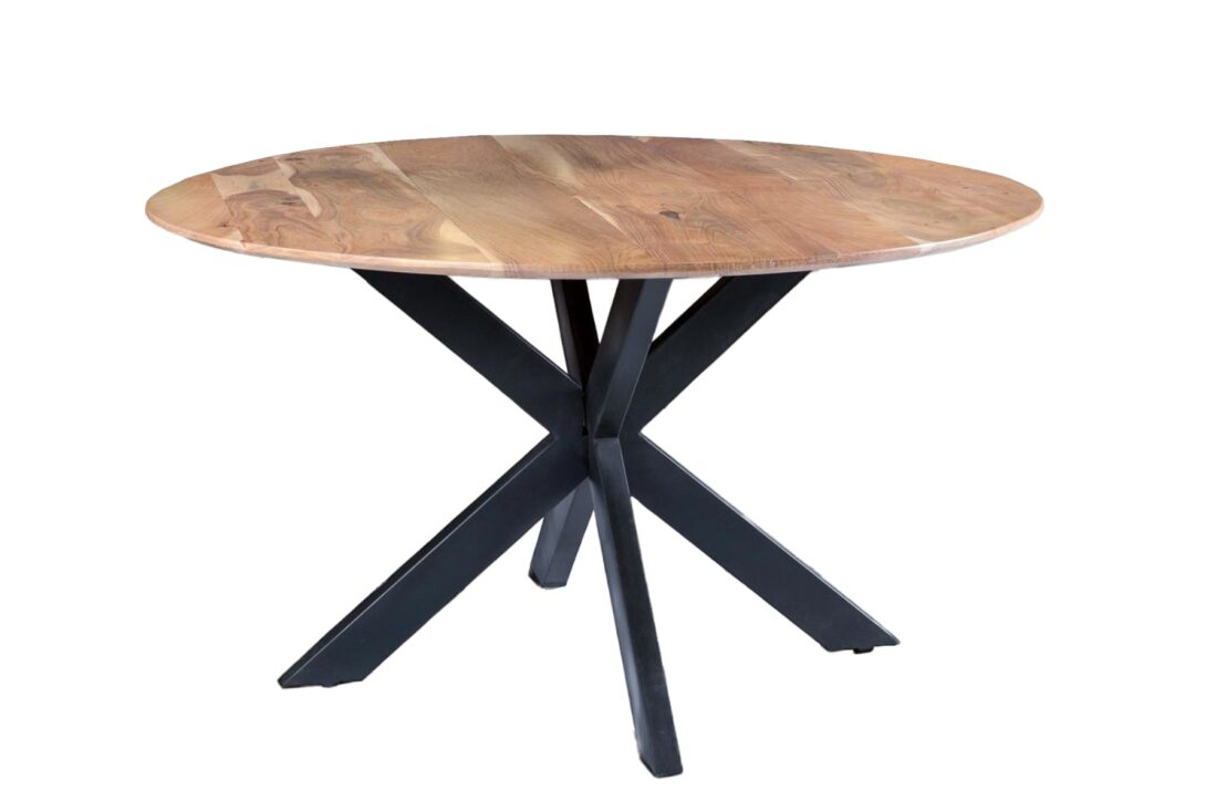 Eetkamertafel Oslo Round Acasia 130 Cm