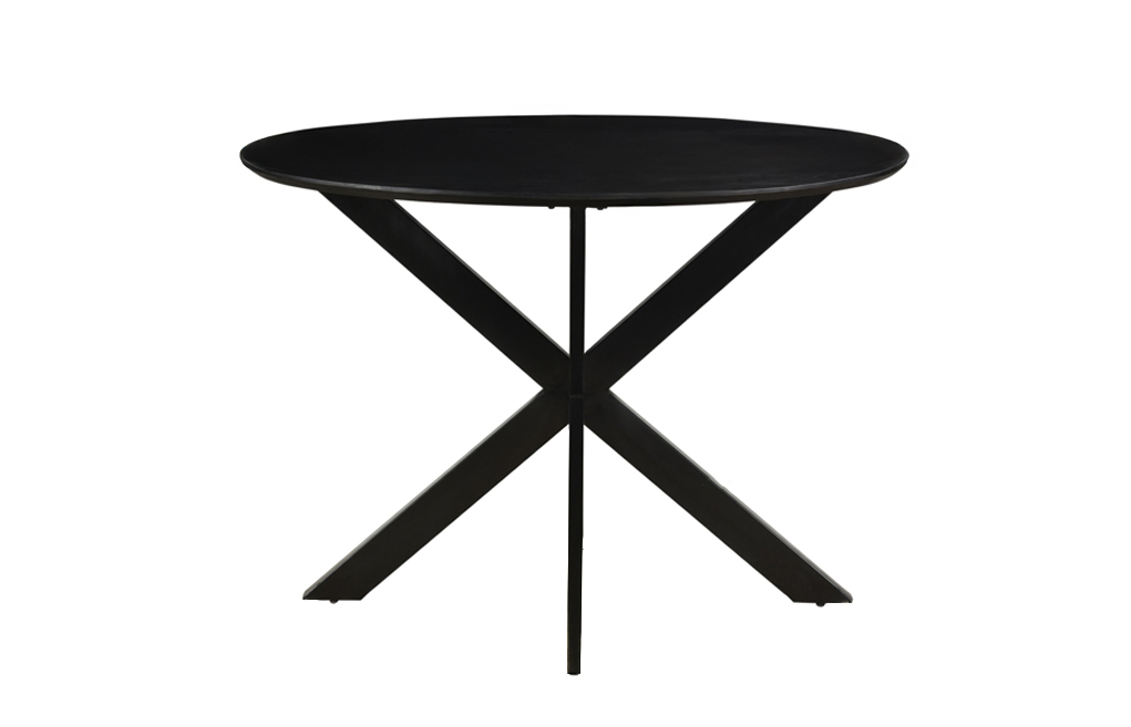 Eetkamertafel Oslo Black Round 130 Cm