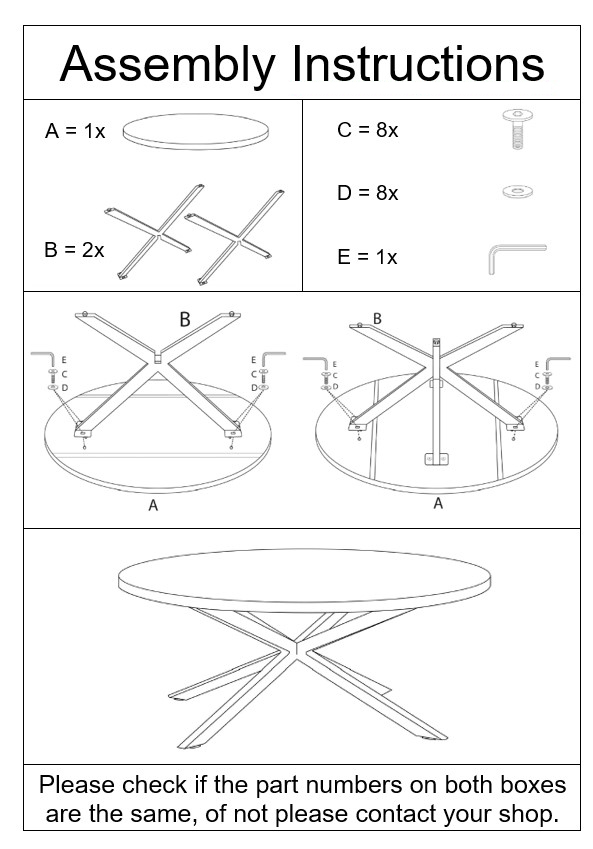 Eetkamertafel Oslo Black Round 130 Cm