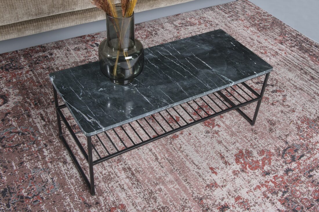 Salontafel Dian Marble Black Black 90cm