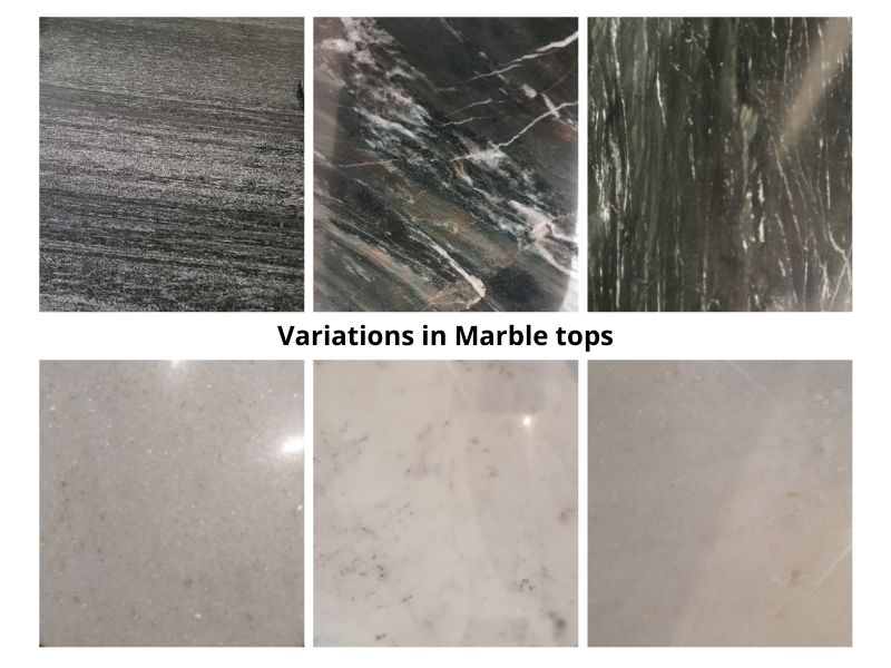 Salontafel Dian Marble Black Black 90cm