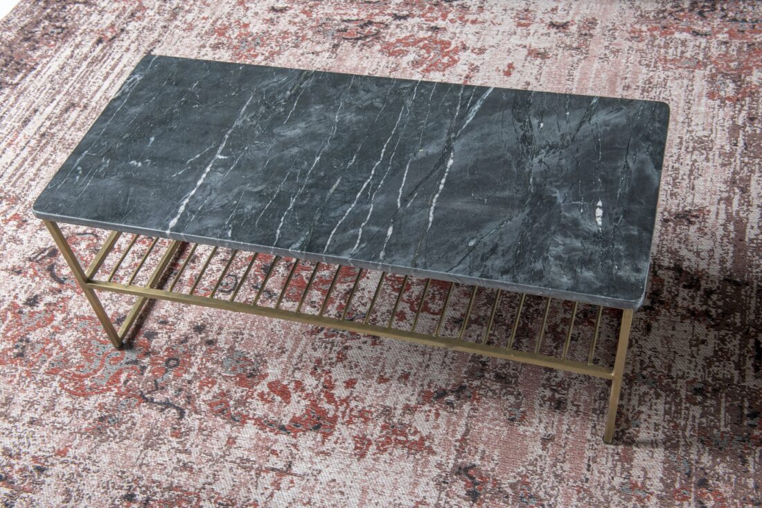 Salontafel Dian Marble Black Gold 90cm