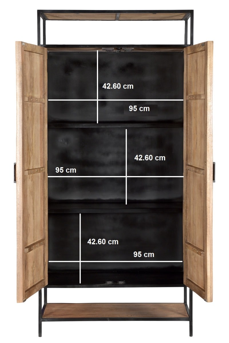 Wandkast Sturdy 2 Deurs 100cm