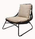 Brix Fauteuil Bowi Zwart