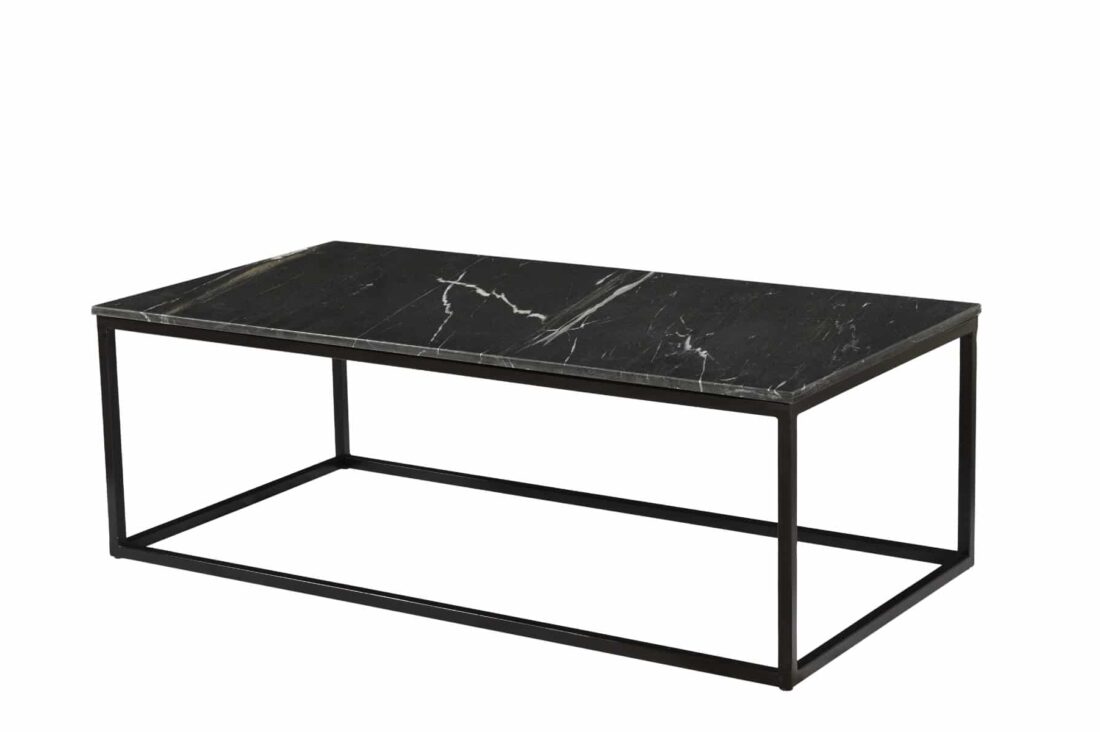 Salontafel Dion 8211 120 Cm 8211 Marmer Zwart Metaal
