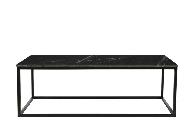 Salontafel Dion 120cm Marmer Zwart Metaal