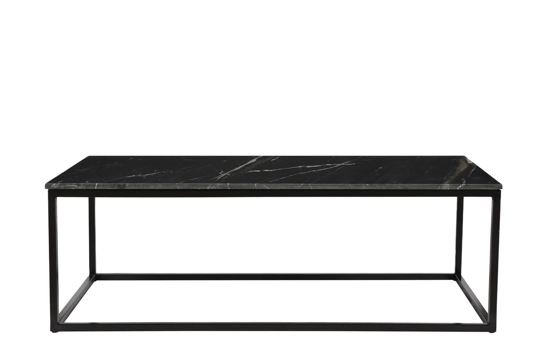 Salontafel Dion 120cm Marmer Zwart Metaal