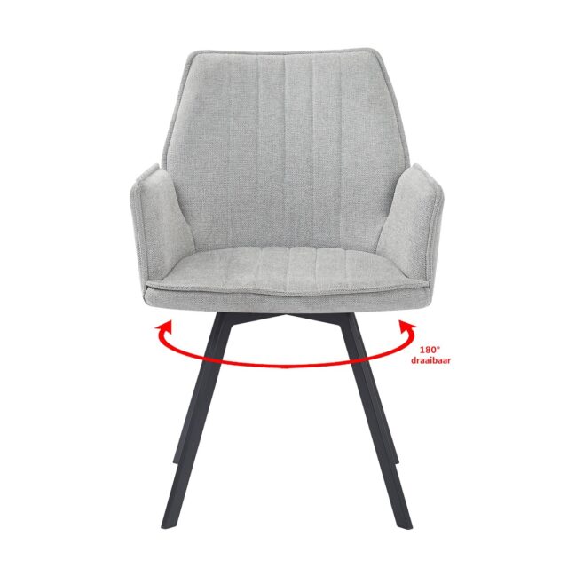 Eetkamerstoel Louise Grijs Minimale Bestelling 2 Stuks