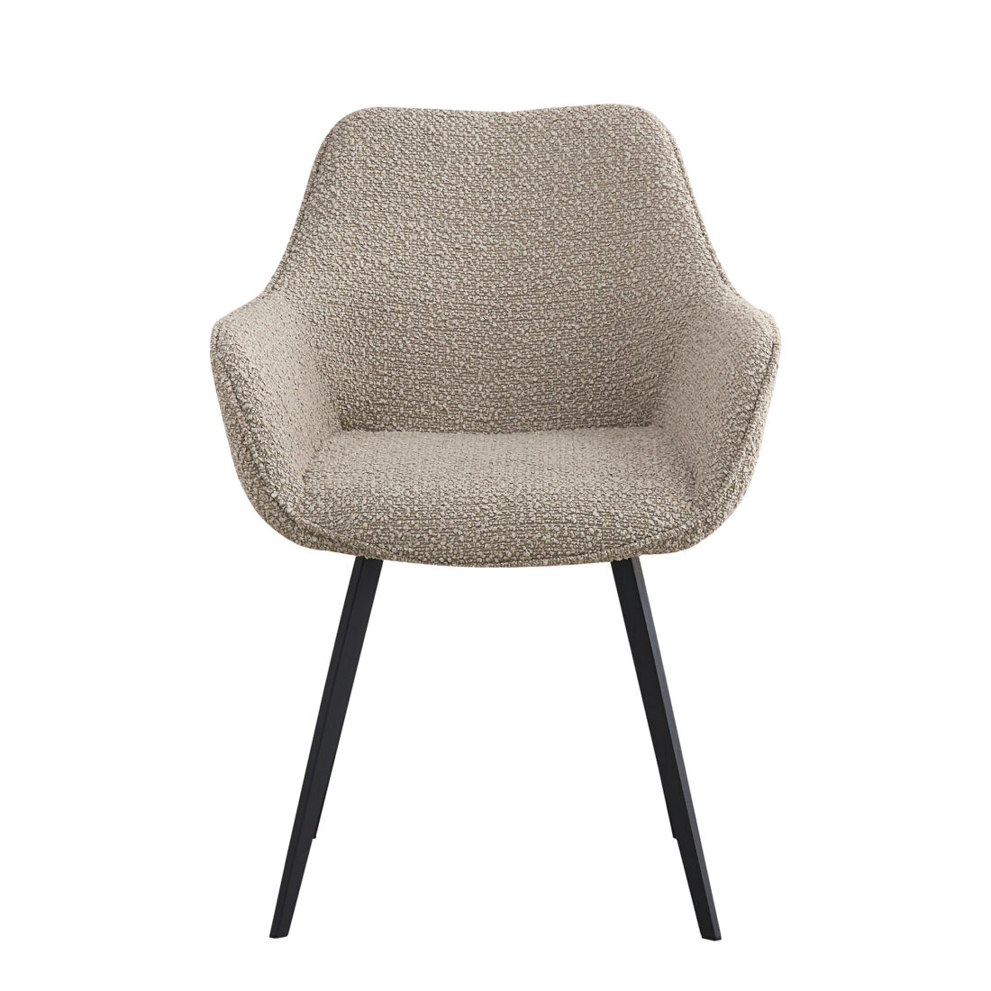 Eetkamerstoel Luca Boucle Beige Minimale Bestelling 2 Stuks