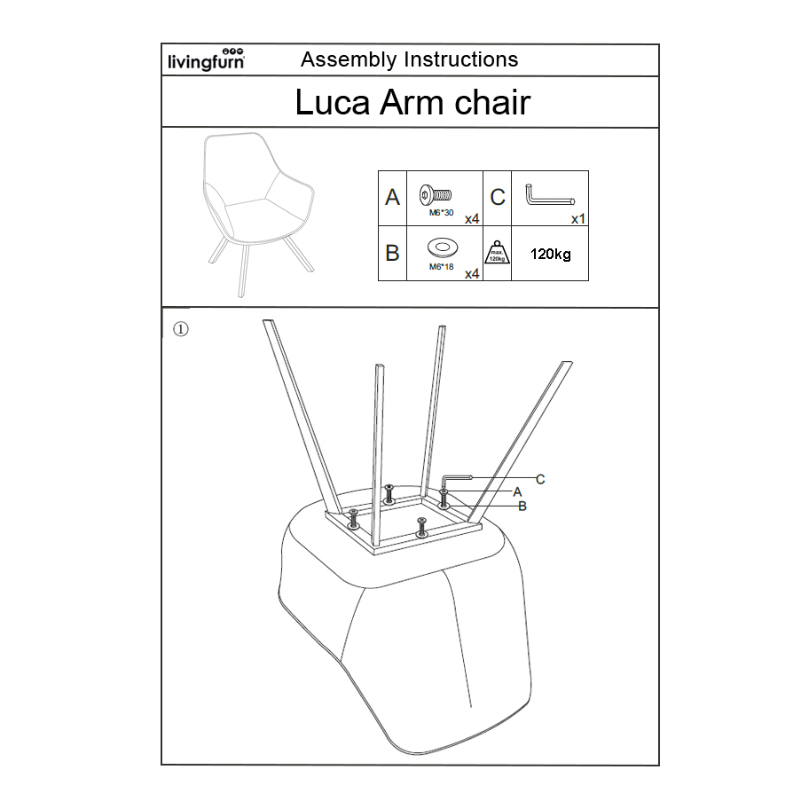 Eetkamerstoel Luca Boucle Beige Minimale Bestelling 2 Stuks