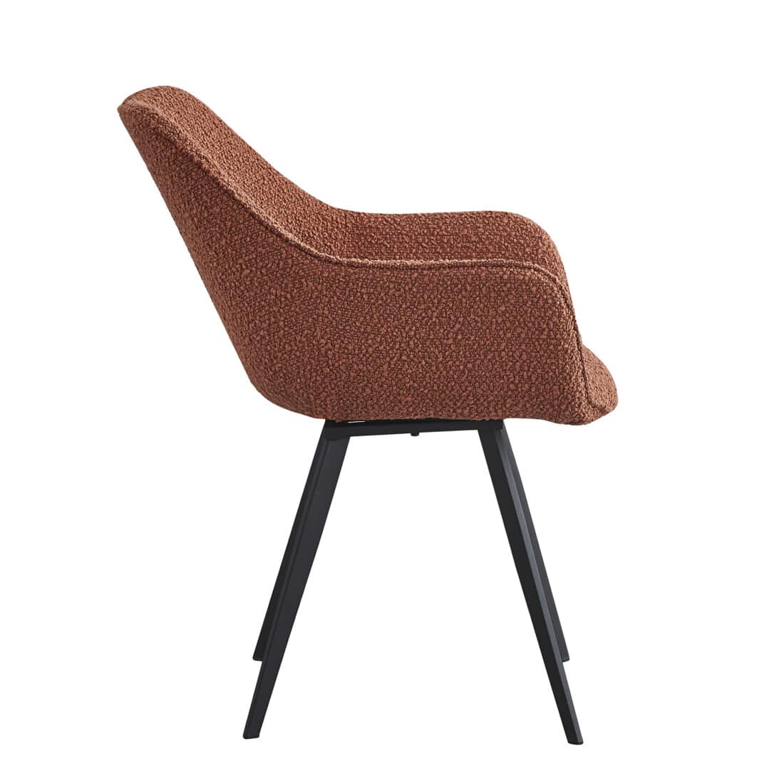 Eetkamerstoel Luca 8211 Boucle Leaf Bruin Minimale Bestelling 2 Stuks Eetkamerstoel Luca 8211 Boucle Leaf Bruin Minimale Bestelling 2 Stuks