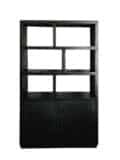 Wandkast Jaxx - Zwart mangohout - 120 cm