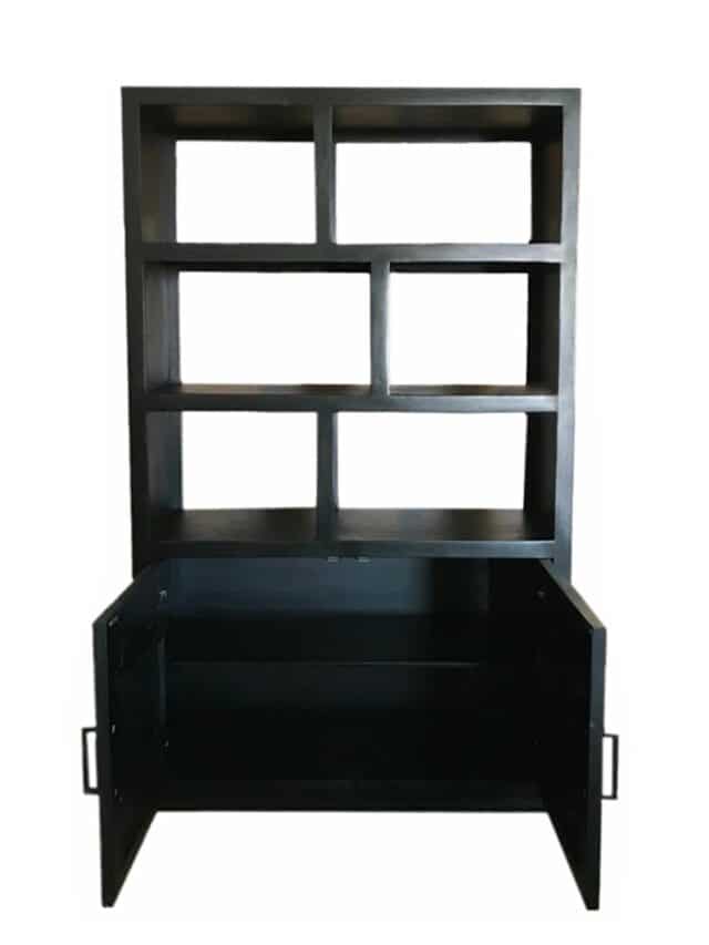 Wandkast Jaxx 8211 Zwart Mangohout 8211 120 Cm