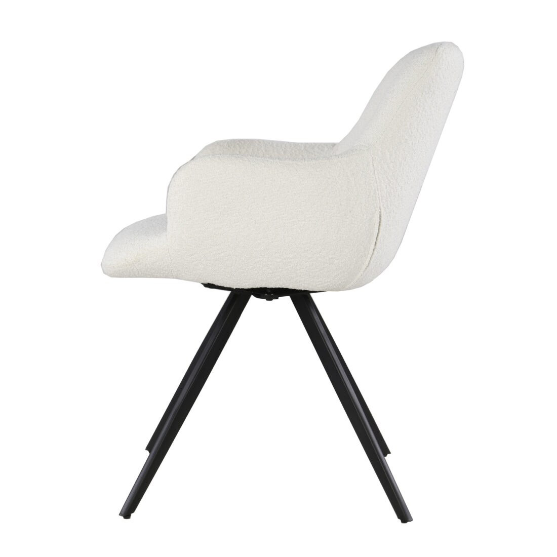 Eetkamerstoel Doreen Boucle Wit Minimale Bestelling 2 Stuks