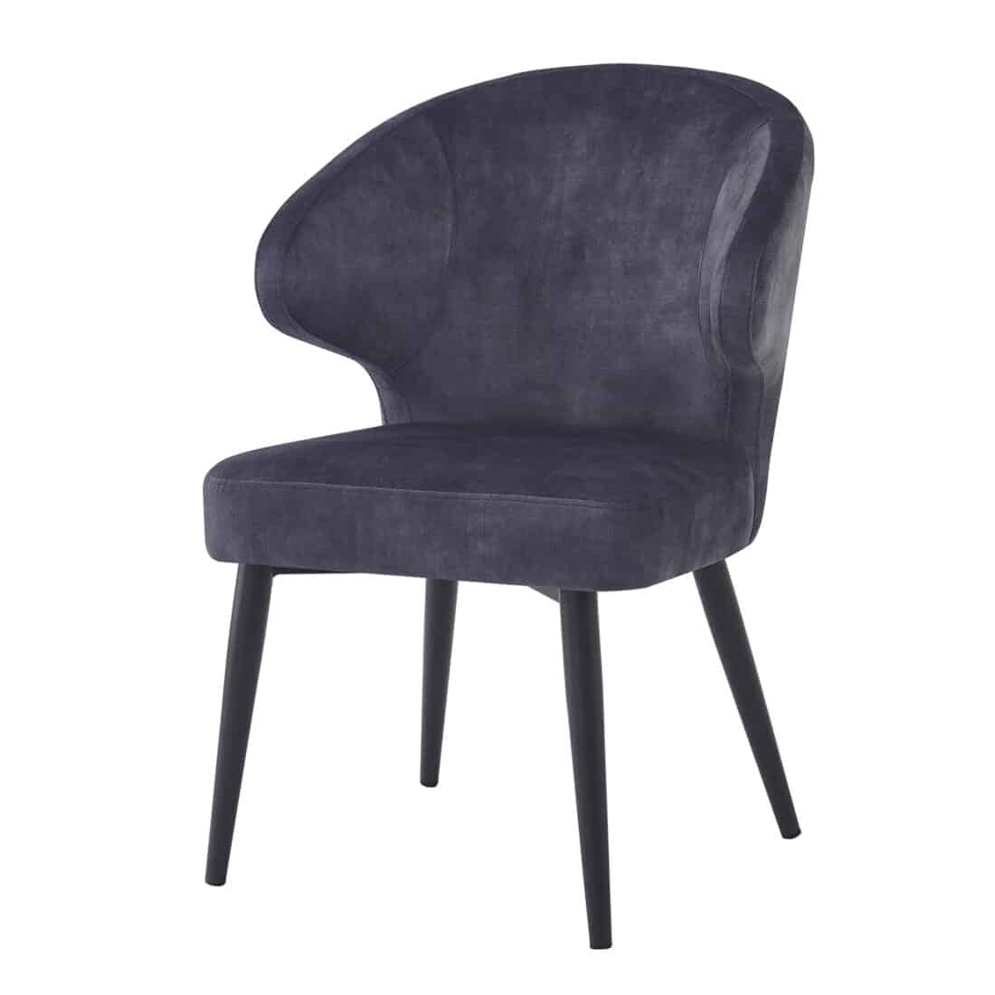 Eetkamerstoel Donna Antraciet Velvet Minimale Bestelling 2 Stuks