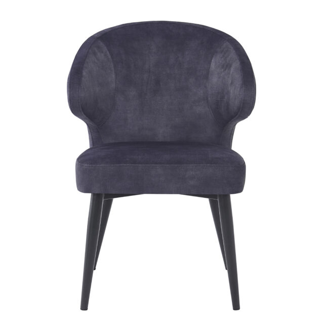 Eetkamerstoel Donna Antraciet Velvet Minimale Bestelling 2 Stuks