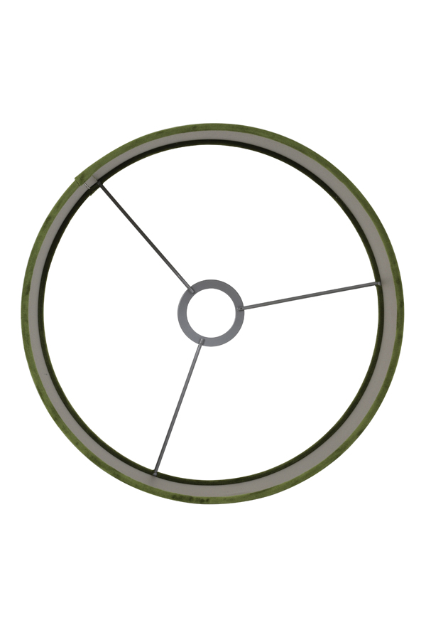 Shade Cylinder 30 30 21 Cm Velours Olive Green