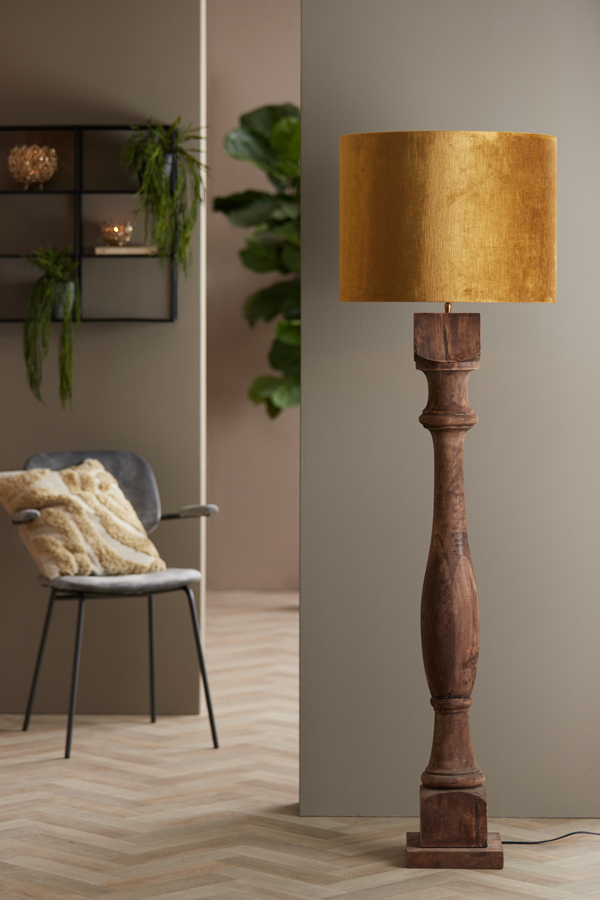 Shade Cylinder 50 50 38 Cm Gemstone Gold