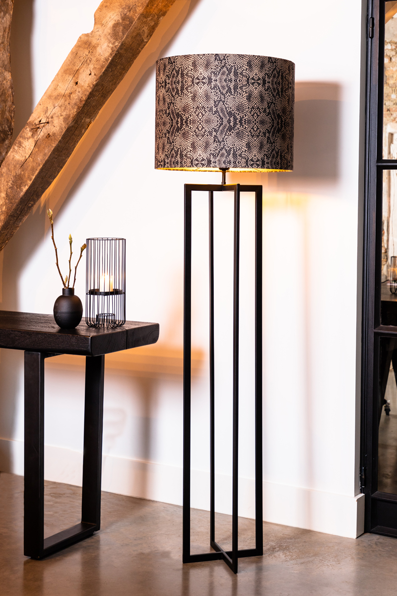 Vloerlamp Mace 8211 Mat Zwart 8211 30x30x140cm