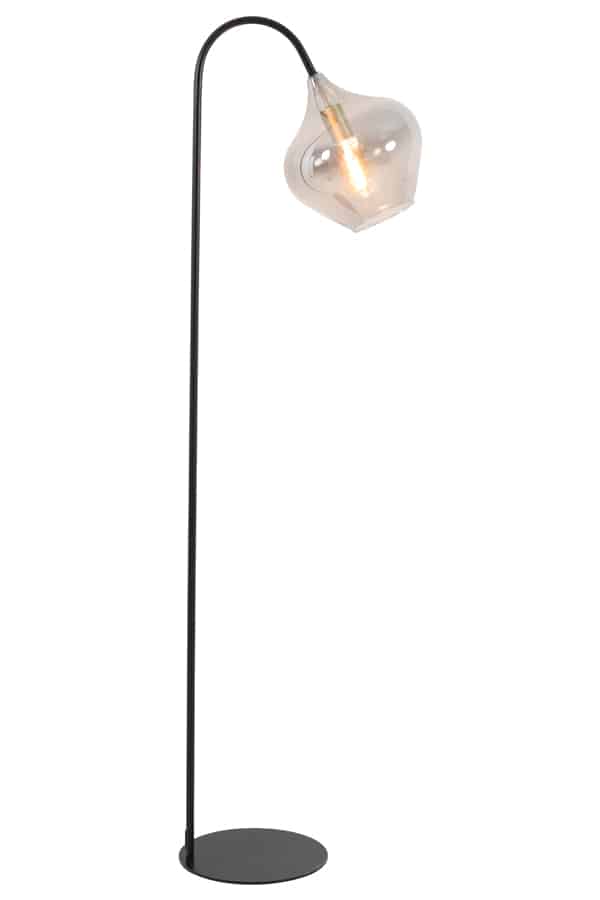 Floor Lamp 45x28x160 Cm Rakel Matt Black Smoked