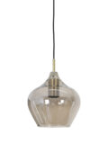 Hanglamp 20x21,5 cm RAKEL antique bronze+smoked