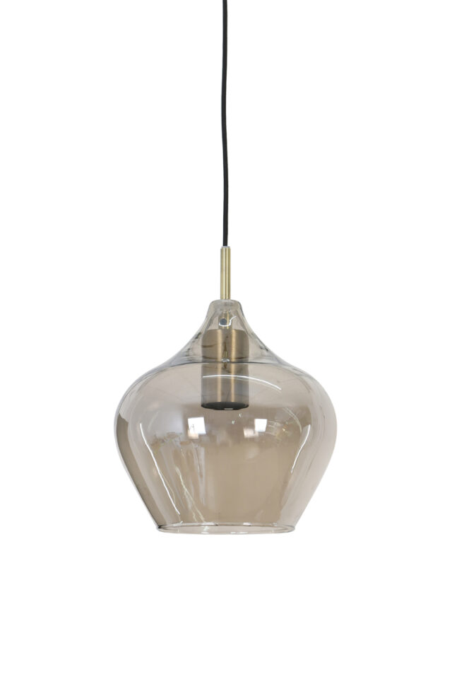 Hanglamp 20 215 21 5 Cm Rakel Antique Bronze Smoked