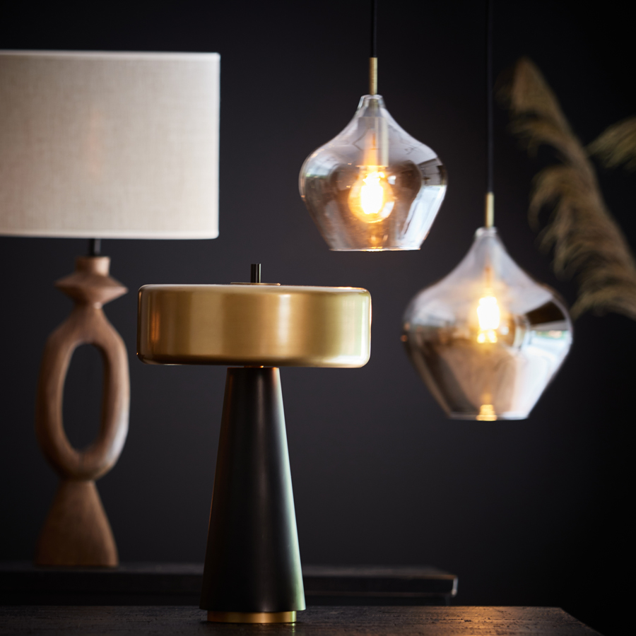 Hanglamp 20 215 21 5 Cm Rakel Antique Bronze Smoked