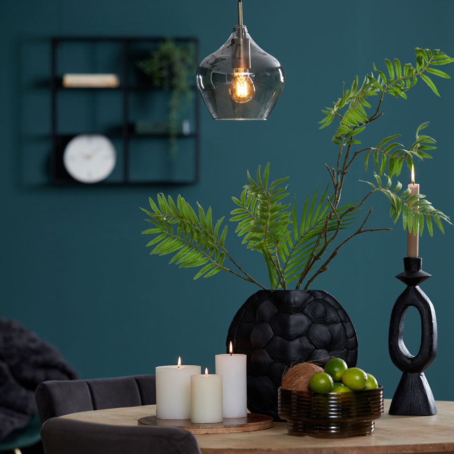 Hanglamp 20 215 21 5 Cm Rakel Antique Bronze Smoked