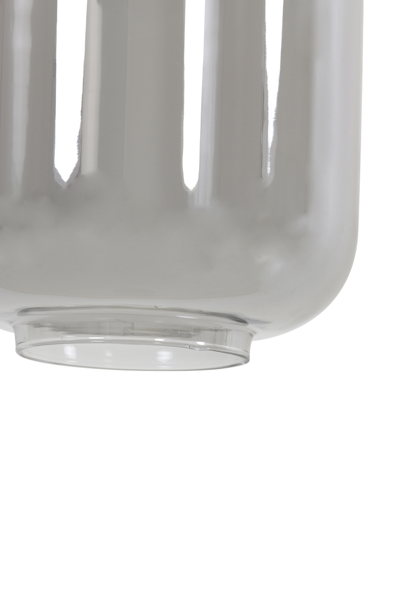 Hanglamp 5l Lekar Ant Bronze Smoked Glass