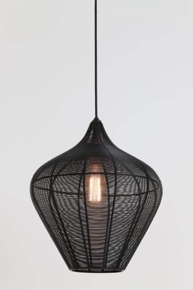 Hanglamp 36 215 40 Cm Alvaro Matt Black