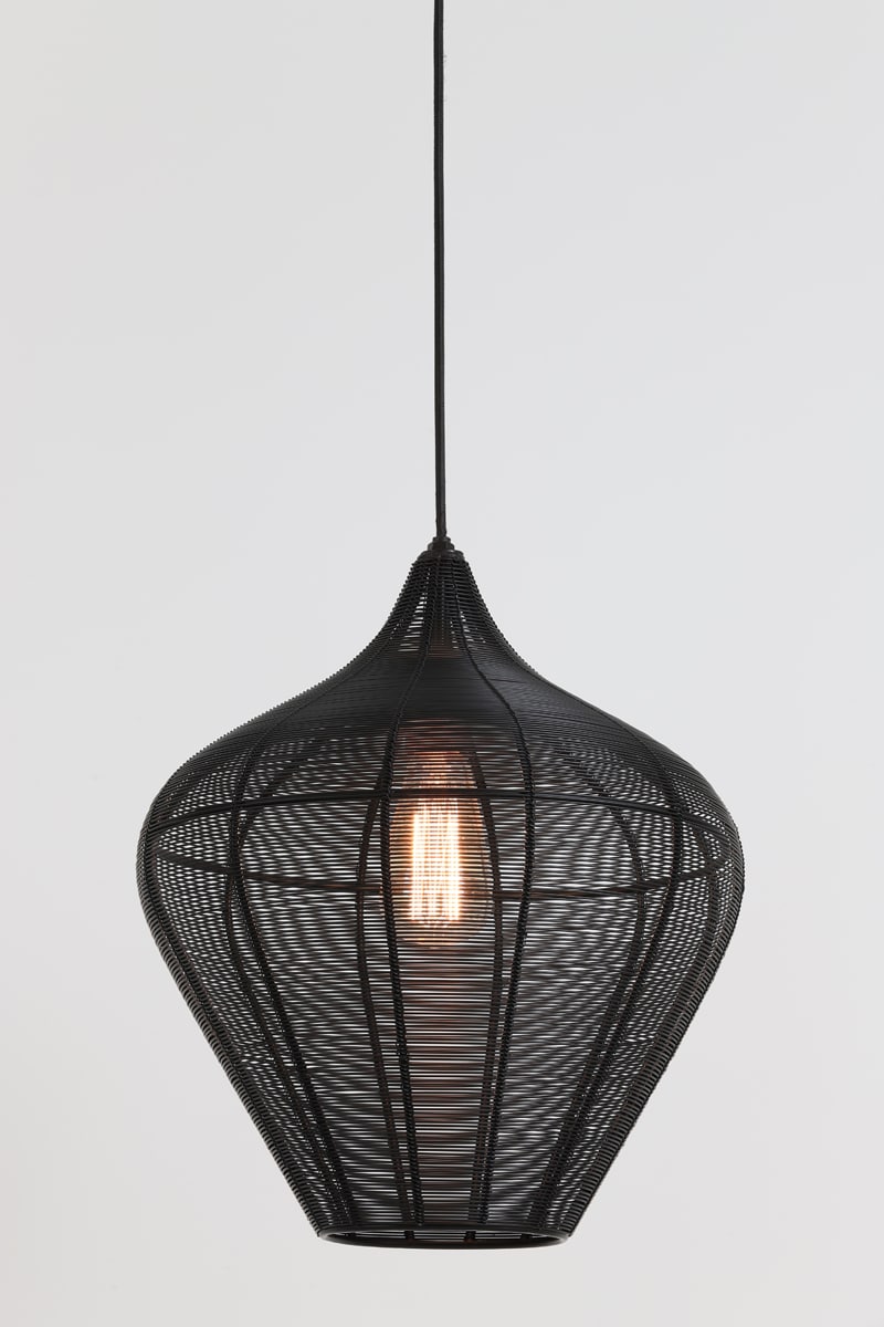 Hanglamp 36 215 40 Cm Alvaro Matt Black