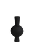 Vaas deco Kavandu - 22x14x40 cm - matt black
