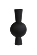 Vaas deco Kavandu - 26x19x54 cm - matt black