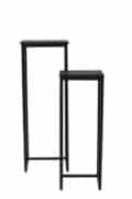 Pilaar Bryson - Set van 2 - Zwart mat hout