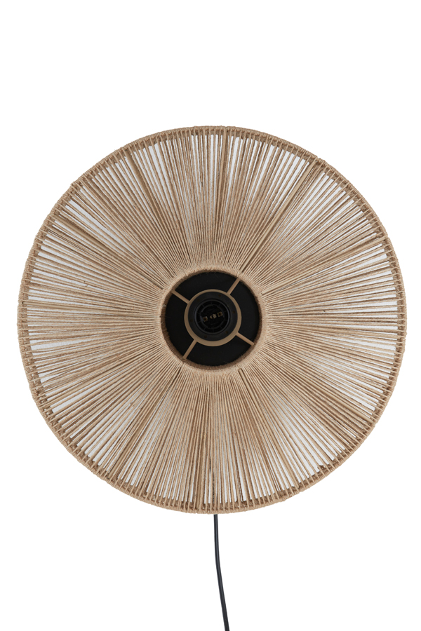 Wall Lamp 43 215 43 Cm Lyra Natural Matt Black