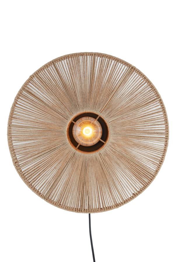 Wall Lamp 43 215 43 Cm Lyra Natural Matt Black