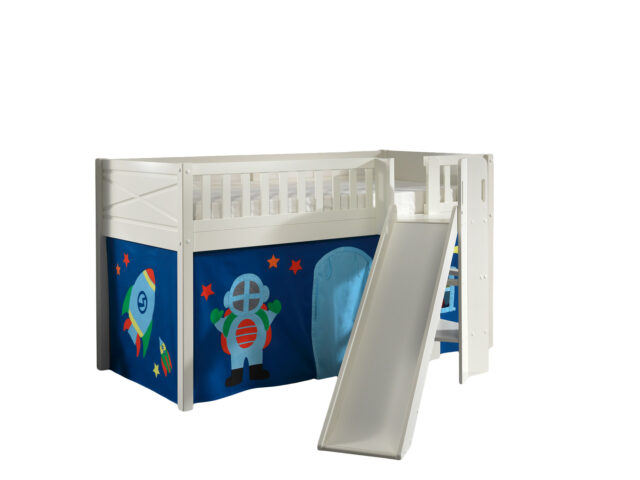 Deze Scott Combinatie Bestaat Uit De Hoogslaper Met Glijbaan En Het Astro Speelgordijn