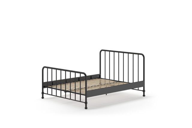 Ledikant Bronxx 8211 Mat Zwart 8211 160x200cm
