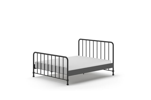 Ledikant Bronxx 8211 Mat Zwart 8211 160x200cm