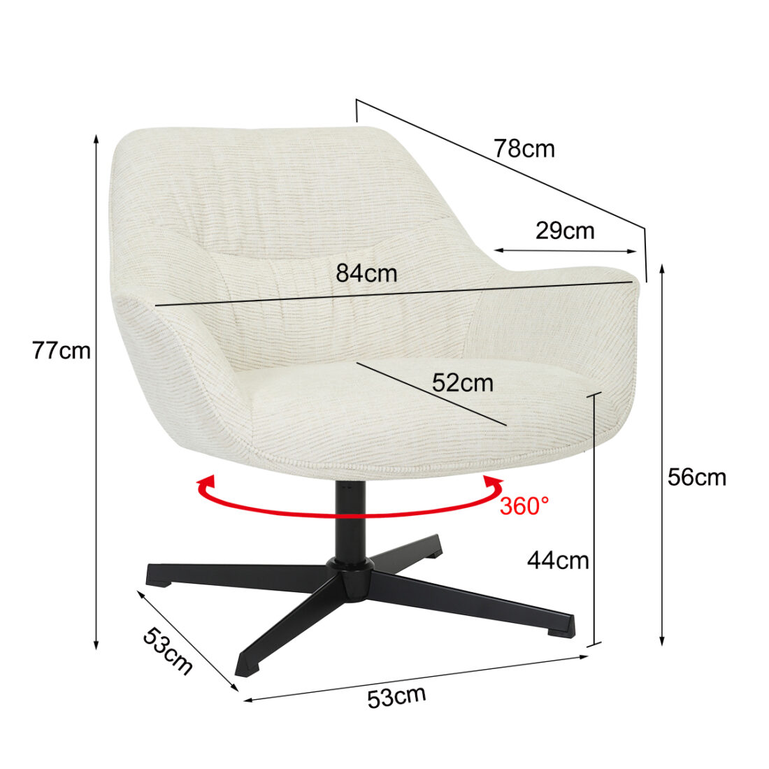 Fauteuil Daphne 8211 Sand