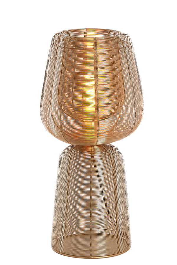 Tafellamp 24x54cm Aboso Licht Goud