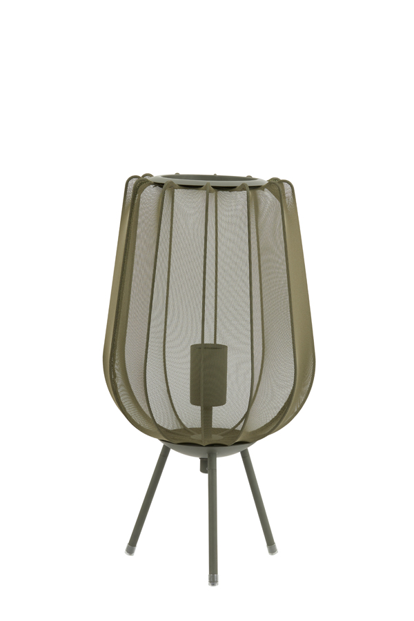 Table Lamp 25 215 45 Cm Plumeria Dark Green
