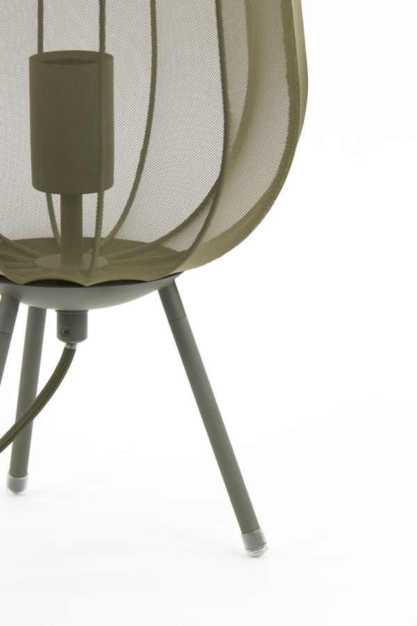 Table Lamp 25 215 45 Cm Plumeria Dark Green