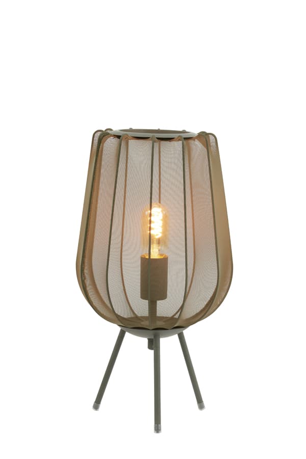 Table Lamp 25 215 45 Cm Plumeria Dark Green