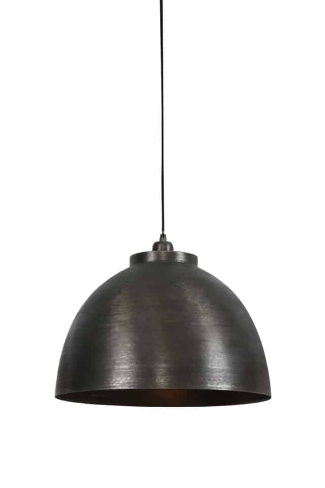 Hanglamp 45x32cm Kylie Donker Raw Nikkel