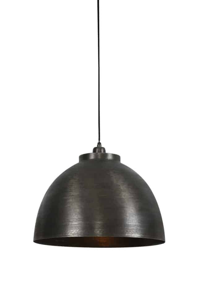 Hanglamp 45x32cm Kylie Donker Raw Nikkel