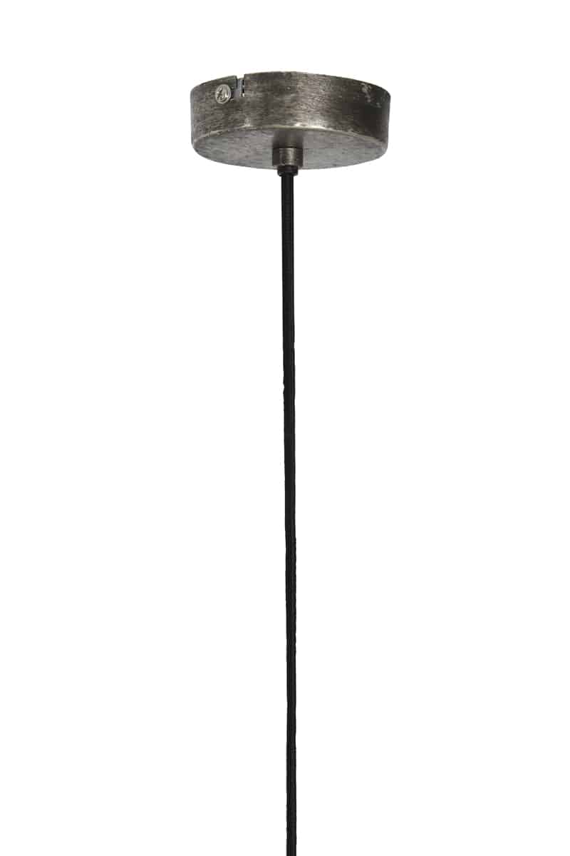 Hanglamp 45x32cm Kylie Donker Raw Nikkel