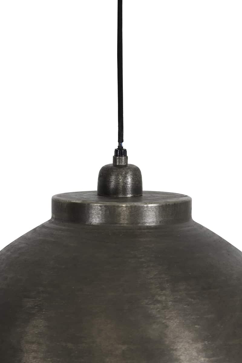 Hanglamp 45x32cm Kylie Donker Raw Nikkel
