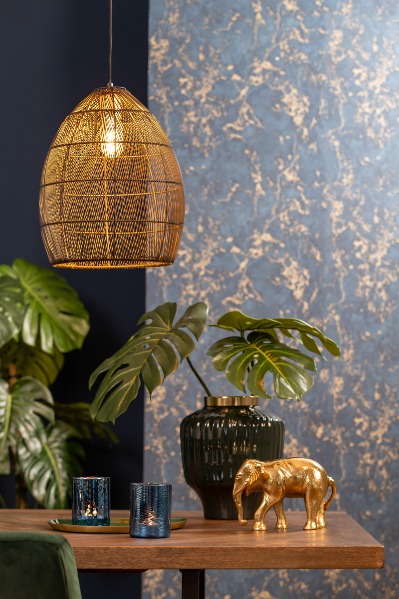Hanglamp Meya 8211 40 215 53 Cm 8211 Black Gold